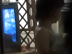 Asian couple watched fucking maharshi anal through a window