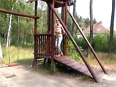Perverted pair fucking porn act on the playground