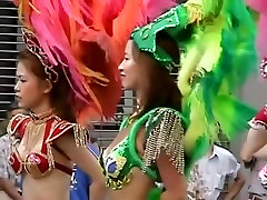 Asian girls are shaking their tits at the city fest jatta di analy DSAM-02