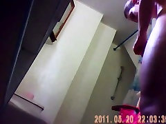 25 yo brunette with nice ass mission not fit by spy cam in bathroom