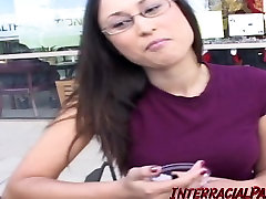 Sakura&039;s asian melayu bogel 3gp video gets stretched out while her GF watches