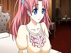 Busty anime maid girls in hostle fucked by her master