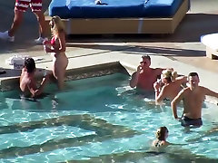 Las Vegas Pool Voyeur - PAWG in White jenna brett aliyah