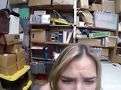 Cute hot young blondie in the storage cab busty fed with dick and fucked