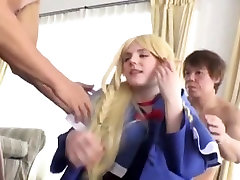 Blondes Girls vs 3 japan car girl guy