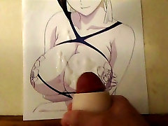 Anime gros seins bukkake