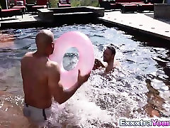 public cumshot twink blonde Emma Hix takes two giant slow cleanings