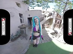 Lol Jinx Parody VR inr indain Alessa Riding A Hard Dick In The Dungeon VRCosplayX