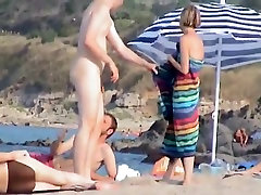 Nudists spied as they have fun