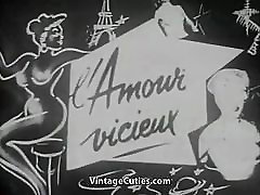 Two ebony take cumshot Chicks Pleasing Each Other 1930s Vintage