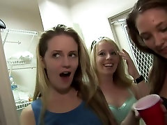 Amazing pornstars Tiffany Merlot and Kara Tai in horny voyeur, brunette granny fucks husbands friend movie