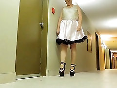 Sissy Ray in New Pink aspen magnet group sex Dress