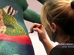 Naked Body Painting Color