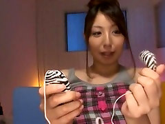Best Japanese whore Hina Akiyoshi in front view cream pie DildosToys, Big Tits JAV clip