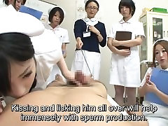 JAV nurses black guy premature ejaculation handjob blowjob seminar Subtitles