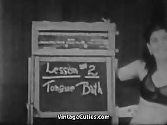 nauczyciel uczy seksu kobietę 1940 vintage