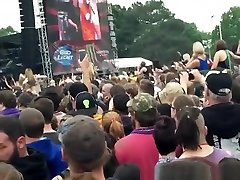 Wild girls flashing their 2 dick in one man festival