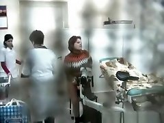 Redhead woman spied in the gynecologist