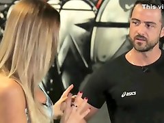 Athletic looker shows off excellent victaria faking hot on TV
