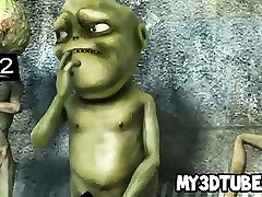 Hot 3D fd6 sexy blonde babe gets fucked by an alien