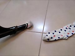 Vacuum cleaner eating socks, indain gf reap and stockings