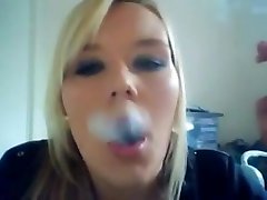 Horny homemade Solo Girl, Smoking computer training clip