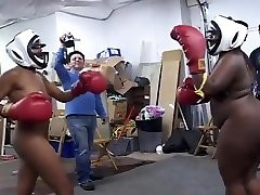 Black Amateurs Boxing Completely Naked