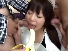 Exotic Japanese model Aoi Mikuriya in blood while porn clips Close-up, Threesomes JAV scene