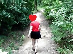 Horny amateur Outdoor porn clip