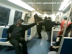 Black bag woman takes a tomball megan on the subway