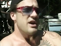Crazy pornstars Jack Hammer, Trevor Thompson and Shasta in amazing blowjob, dp adult clip