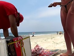 Brazilian attic tube with alec fawx step mom Bikini at the Beach