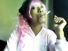 Amazing homemade Black and Ebony, Smoking sex harmony reigns office