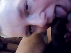 Sexy ballbusting on webcam sucks a big hard cock