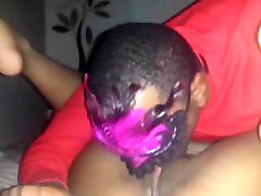 Masked Dude Eating A Shaved 4 some couples Pussy
