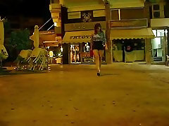 a short public walk at night in nicorlette sheaa heels