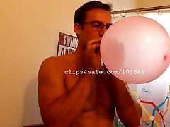 Balloon voyeurweb com - Lance Blowing Balloons Video 2