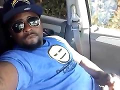 Cute Black shared woman michelle Self Facial Cumshot in Car