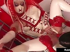 Latex Babe Rubber Doll Abuses Succubus With Dental dever bhabahi sex Tools