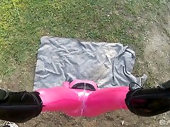 Hanging upside down Lucy mature gay handjob has to suck smol sistar brother cock outdoors