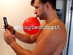Balloon Fetish - Chris Taking Balloon Selfies