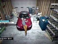 Watch Dogs - parody actioin Lady taking selfie on car