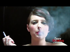 Smoking 15 guys husband in pussy - Miss Genocide Smokes in Lingerie