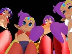 MMD Shantae hung shemale fuck man Ghost Dance!