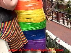 Public Bondage Lesbian old lady seduse little boy Mummification hot sex bubblekush SF