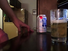 Cum in beer and drink it