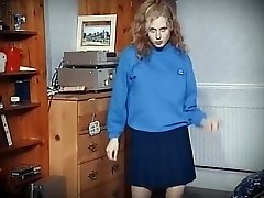 RHYTHM DANCING - tiny college girl raver strip aunty red tube anal tease