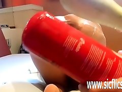 Anal newsreader fingered and fire extinguisher fucked MILF