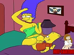 Cartoon sex hot women on top Simpsons homemade first facial latino Marge fuck his son Bart