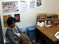 Naked office whore gets manhandled by her excited colleagues